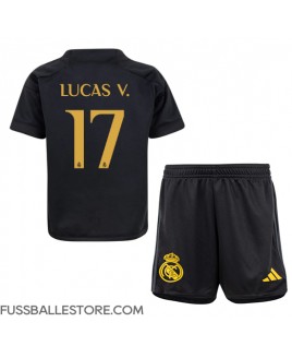 Günstige Real Madrid Lucas Vazquez #17 3rd trikot Kinder 2023-24 Kurzarm (+ Kurze Hosen)